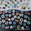 Caja Mágica Mariposa de Diamante Calabaza Corazón Flor Redonda Multicolor Ocho Agujeros Separadores Cuentas DIY Pulsera de Cuentas Accesorios para Collares