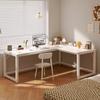 Mesa de canto tipo L mesa de computador tampo de mesa mesa de canto para casa estante integrada quarto mesa para menina Bancada de trabalho