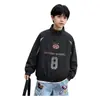 Ropa infantil para niños, nuevo estilo otoño 2026, gabardina infantil mediana y grande, chaqueta de moda para niños de secundaria