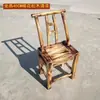 Silla de Madera de Pino, Silla de Madera Maciza, Silla de Comedor Estilo Granja, Silla Vintage para Uso Doméstico con Respaldo, Taburete Silla para Zapatos de Niños, Silla Retro Desgastada