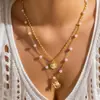 Collar de Cruz Estrella de Diamantes Completa, Colgante de Zirconia Brillante como Diamante Fresco y Dulce, Collar Clavícula de Venta Caliente Transfronteriza para Mujer