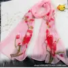 Lenço de Seda Feminino Primavera e Outono Joker Chiffon Lenço de Seda Lenço Estampado Yiwu Pequeno Lenço de Seda Protetor Solar Lenço de Presente Outlet de Fábrica