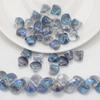 Concha Ventilador Eletroplacado Cristal Colorido Vidro Contas Soltas Acessórios para Joias DIY Brincos Colar Pingente Vida Marinha