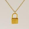Amazon Europeo y Americano Diseño Personalizado Transfronterizo Collar con Letra del Alfabeto Inglés 26 Colgante de Candado Collar Joyería para Mujer