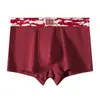 Novo Estilo Vermelho Chinês Vermelho Cueca Boxer Masculina Shorts Respiráveis Tendência para Homens, Disponível para Atacado e Dropshipping