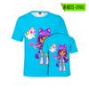 Aphmau Cómic Japonés Verano Estilo Coreano Casual Estampada Manga Corta Cuello Redondo Camiseta de Mujer Mujer Venta al Mayoreo Transpirable