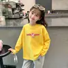 Camiseta de Manga Larga de Algodón Puro para Niñas Estilo Coreano Nueva Llegada Moda de Primavera y Otoño para Niños Pequeños y Mayores Niñas Ropa Interior Básica para Bebés