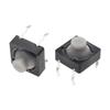 Suministro interruptor táctil TS-F004 4 pines 8*8*5.5 botón suave de silicona silencioso pin de cobre botón de pin