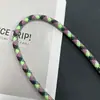 Corda trançada personalizada de 8mm 150cm corda única 97 cores em estoque Corda de poliéster para DIY feita à mão Cordão anti-perda resistente ao desgaste