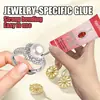 El Pegamento para Joyería Kineshinex es Fuerte y Adecuado para Pegar Joyería y Gemas, un Kit de Reparación Ideal para Montar Piedras