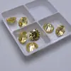 Amarillo Goose Zircón Redondo Piedra Suelta Piedra Preciosa Amarilla Clara Joyería Anillo Pendientes Colgante Piedra Principal Sin Montar DIY