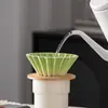 Taza de filtro de café con forma de origami, embudo para café de preparación manual, taza de filtro pequeña de cerámica, taza de goteo, filtro de café