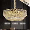 Lustre de cristal para sala de estar de luxo leve estilo italiano, lustre de luxo e elegante de 6 luzes para sala de jantar de alta qualidade, ferro estilo vintage creme