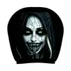 Funda de Almohada Divertida para Coche de Halloween Transfronteriza, Funda Elástica Estampada para Reposacabezas de Coche, Transpirable y Cómoda, Adecuada para Todas las Estaciones