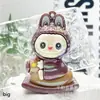 Llavero Labubu Electrochapado Caja Sorpresa Muñeco Dibujo Animado Labubu Bolso Colgante Exquisito Accesorios para Ropa