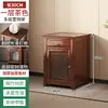 Estante de gabinete de té estilo chino de madera maciza, estante de exhibición de té para sala de té pequeña, soporte moderno minimalista para tazas de té