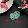 Colgante de jade de imitación de resina, venta al por mayor, una variedad de colgantes huecos de jade verde negro de doble cara, coronas de bricolaje, accesorios de ropa Luo Han