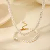 Colar de Pérolas Irregular Estilo Tribunal Francês Transfronteiriço Pulseira de Pérolas Elegante Retrô Feminina Joias de Pérolas de Alta Qualidade