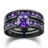 Anillo para parejas de circonita incrustada con galvanoplastia nueva más vendido transfronterizo, joyería de moda europea y americana para damas