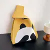 Bolsa de Punto de Panda Personalizable con Logo, Bolsa para Regalo de Cumpleaños Infantil, Chaleco de Punto de Mano al por Mayor