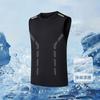 Colete respirável de seda gelada para homens, camiseta esportiva de base fitness com ombros largos, camiseta sem mangas para treinamento, secagem rápida