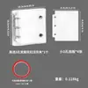 Almacenamiento de Uñas Fresco y Elegante con Doble Cremallera Seleccionado Cuidadosamente Libro Transparente de PVC para Colección de Uñas Álbum de Mini Almacenamiento Desmontable de Hojas Sueltas