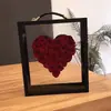 Nuevo Bolso Satchel Caja de Flores Carta Caja de Regalo Amor Carta Independiente Arreglo Floral Transparente Acrílico Transparente Cuadrado