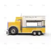 Henghe Food Truck Vehículo de Exhibición Camión de Puesto Móvil Puesto de Mercado Nocturno al Aire Libre Camión de Promoción de Ventas Móviles para Exportación Meika