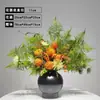Novos Arranjos Florais Artificiais Estilo Chinês, Flores Preservadas, Plantas Verdes, Recepção de Escritório de Vendas de Hotel, Balcão de Bar, Mesa de Jantar, Decorações de Flores Artificiais para Hall de Entrada