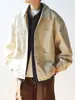 Nuevas Camisas de Otoño e Invierno 2025 para Hombre, Casuales y Versátiles, Cuellos de Ropa de Trabajo Holgados, Chaquetas de Manga Larga, Tops, Modernos