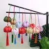 Bolsita de Incienso de Artemisa, Bolsita Triangular de Brocado con Fragancia de Zongzi, Bolsa de Fragancia Portátil, Adorno Colgante para Coche, Bolsita con Borla, Regalo para Evento