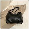 Bolso plisado estilo coreano para mujer 2026 Nueva moda Bolso tote de gran capacidad de moda Bolso cruzado blanco elegante