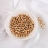 Cuentas espaciadoras de oro de 14 quilates, cuentas sueltas de oro de 18 quilates, cuentas de la suerte, joyería hecha a mano, material para pulseras de cuentas