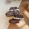 Botas de Encaje de Cuero para Bebé Estilo Dulce 2026 Otoño/Invierno Nuevas Botas de Princesa con Lazo Retro para Niñas Botas Cortas Elegantes