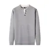 Suéter de punto para hombre de dos piezas falsas con forro polar transfronterizo, cuello en V pequeño, nueva colección otoño/invierno 2026, suéter cálido casual de cuello redondo para hombre