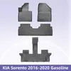Adecuado para Kia Sorento 2016-2020 Combustible Material 3D para Todo Clima Tpe Tapetes para Piso de Coche y Tapetes para Maletero