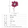Broche floral luxuoso e primorosamente trabalhado com adornos completos de diamantes, alfinete elegante e delicado para ternos, uso diário, trajes formais e ocasiões noturnas, corsage versátil