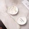 Día de la Madre Bandeja de Cerámica para Guardar Joyería Anillos Redonda Irregular Bandeja para Joyas Collares Pendientes Plato de Porcelana Adorno