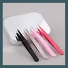 Fabricante 1,2 mm de espessura pinça de sobrancelha colorida bico pontudo pinça de sobrancelha aço inoxidável ferramenta de remoção de pelos aparo de sobrancelha kit pinça para arrancar sobrancelhas