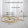 Lámpara de Mesa DIY de Cristal de Concha Película Inversa con Agujero Marco de Metal Película Lámpara Lámpara de Atmósfera de Epoxi Material Mano Metabo