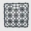 Piso Exterior DIY Accesorios de Compuesto de Madera y Plástico Piso Interlocking de Madera Anticorrosión Base de Plástico Base de Malla de Plástico Alfombrilla Base Blanco