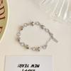 Pulsera personalizada con forma de corazón de plata de ley S925 de estilo coreano de Kashite, con anillo de amor a juego, para mujer