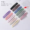 Pinza para el pelo mate con goteo de aceite de 7 cm, pinza lateral para el pelo Bb para mujer, horquilla para flequillo, pinza lateral para la parte trasera de la cabeza, accesorio para el pelo para mujer