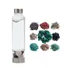 Piedra de cristal natural de partícula grande grava Taza de energía Taza de spa Productos calientes de comercio exterior Vidrio logo personalizado