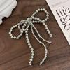 Individual~Nuevo Lazo de Perlas Hecho a Mano DIY Broche de Langosta Hebilla de Zapato Moda Versátil Decoración de Zapato Hebilla de Cordón de Zapato Mujer