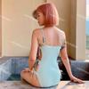 Traje de baño para mujer, Top tipo tubo Mambo Menta, Tirante de triángulo de una pieza, Deseo Puro, Chica Súper Hada, Aspecto Adelgazante, Cubre Vientre, Balneario de Vacaciones