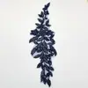 Parches florales de encaje con lentejuelas y cuentas para vestidos de novia, ropa infantil, accesorios de decoración de encaje para manualidades