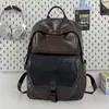 Mochila para Computador Grande Capacidade Nova Mochila de Couro Fashionável 2026 Para Ir ao Trabalho Estudantes Universitários Homens e Mulheres Versátil