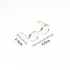 Mini Óculos Armação Twist Bar Cachorrinho Boneca Especial Artesanal DIY Material de Decoração Acessórios Gatinho Coelho