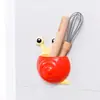 Suporte de escova de dentes e pasta de dentes de caracol de desenho animado fofo suporte com ventosa suporte de escova de dentes de animal criativo com ventosa